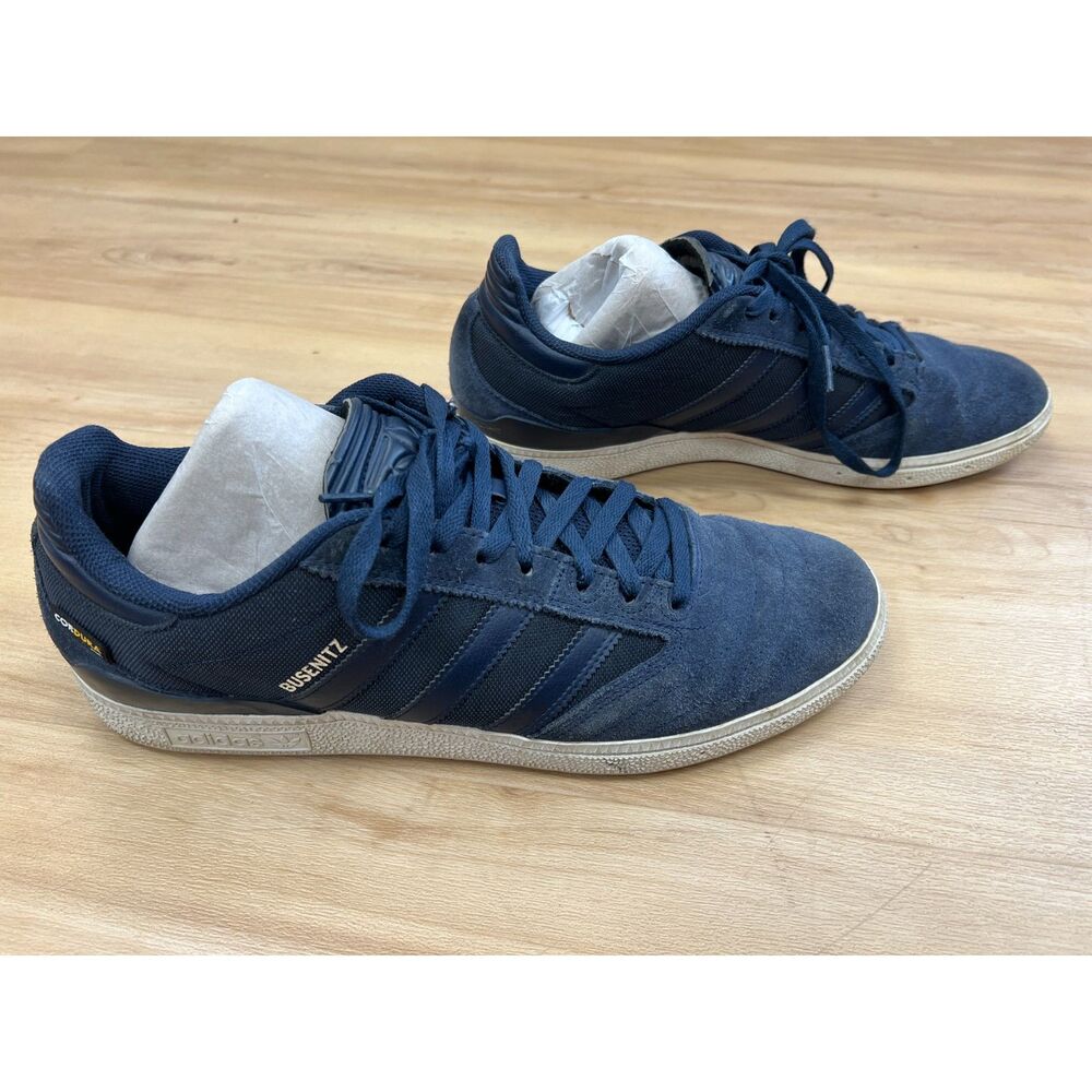 Adidas Busenitz Navy Cordura canvas suede Mens US 12 navy skate sneakers CQ1158